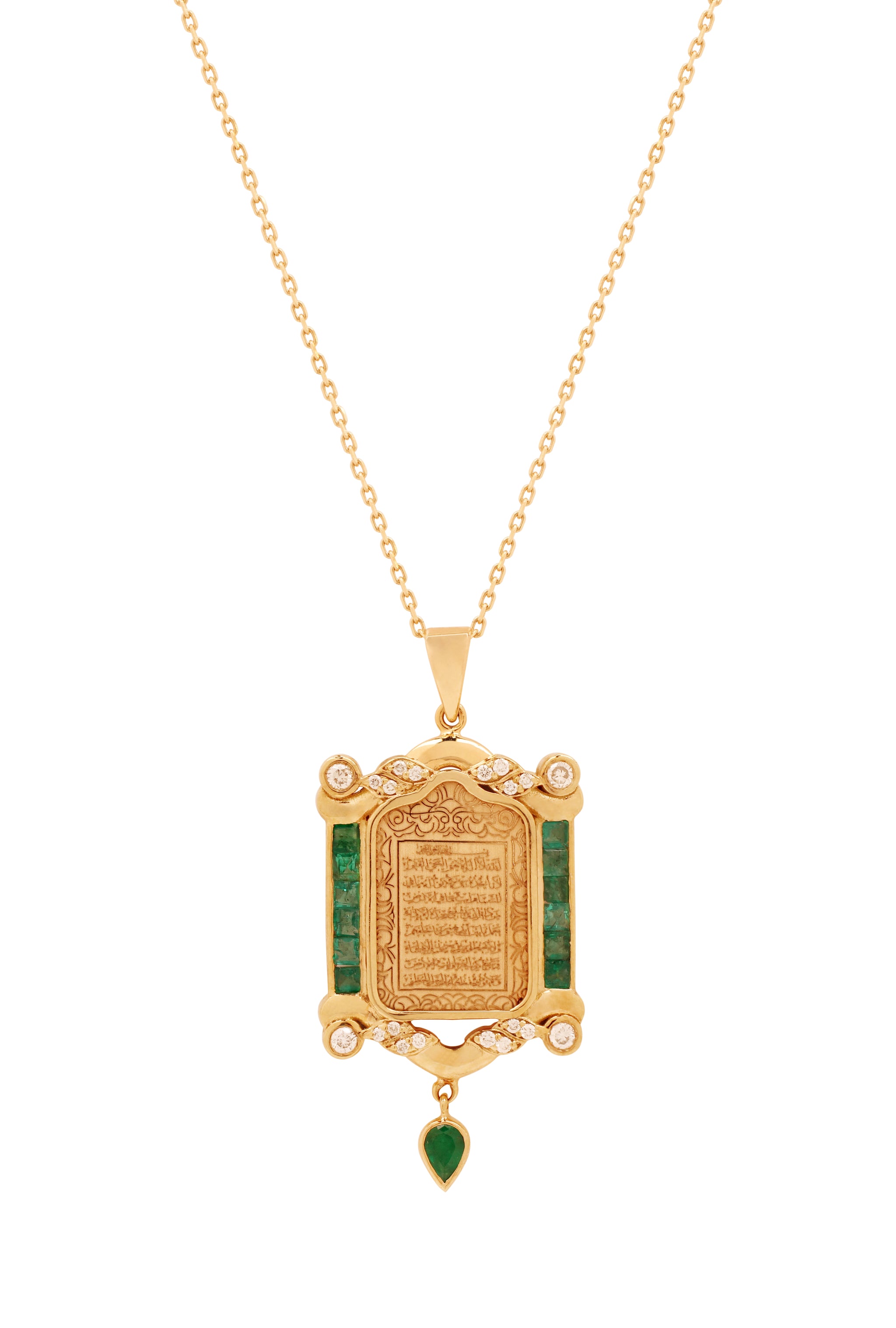 Ayut Al Kursi Tear Drop Pendant – kamushki jewellery