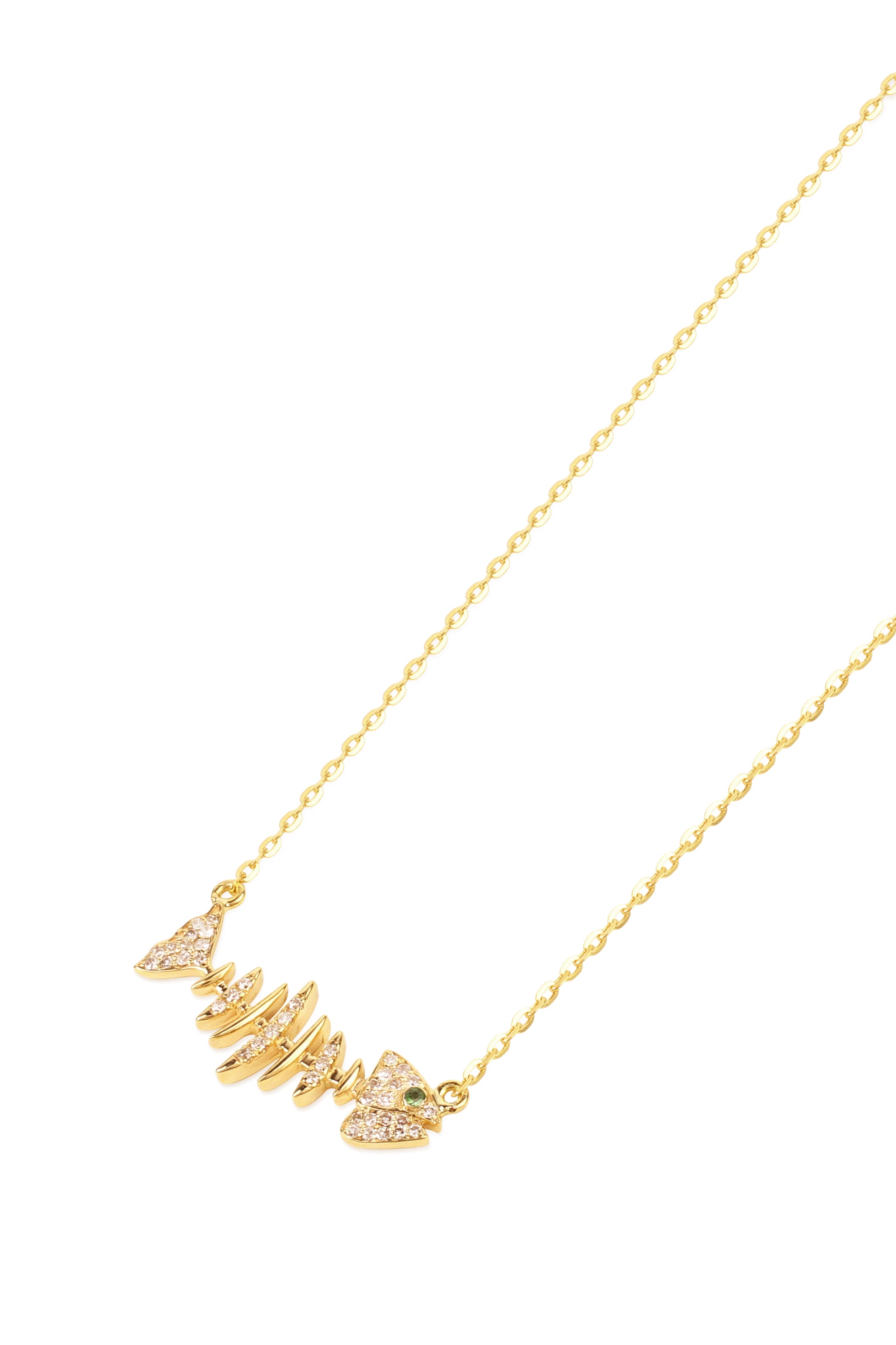 Baby Wishbone Side Necklace – kamushki jewellery